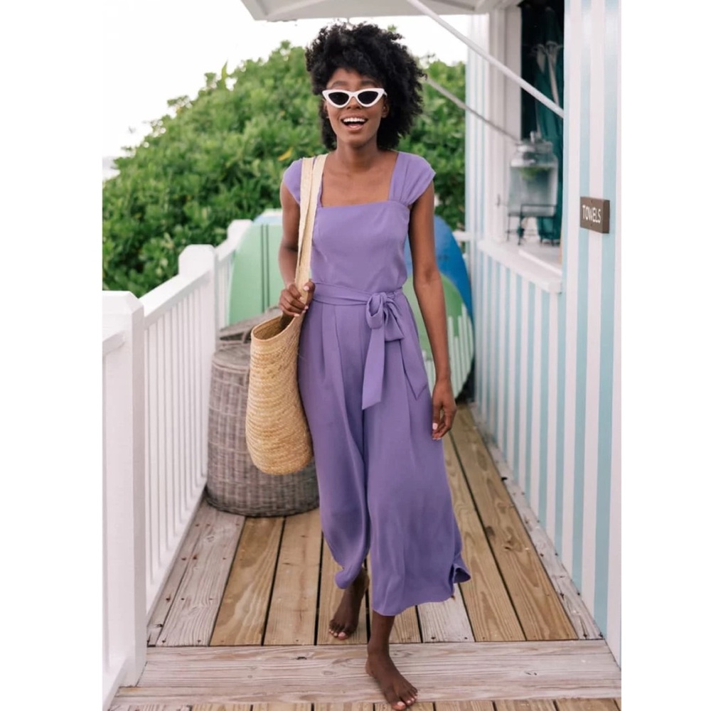 NWT Gal Meets Glam Veronica Jumpsuit in Wisteria